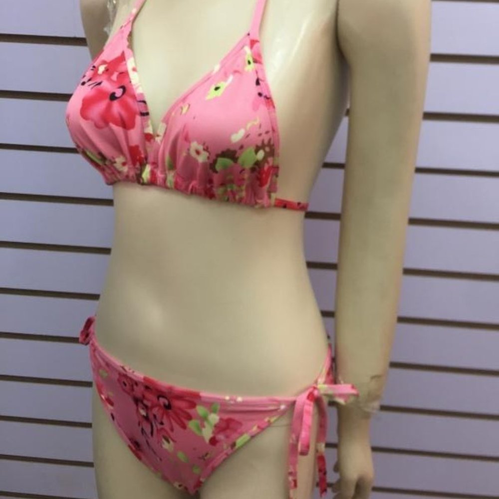Pretty in Pink Blossoms Fashion Bikini Set